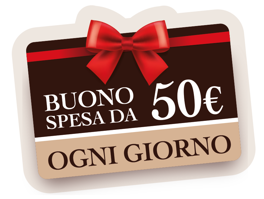 Buono spesa da 50€ ogni giorno